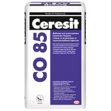 CO 85 Добавка для приготовления цементно-песчаных стяжек и штукатурок со звукоизоляционным эффектом, 25 кг